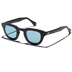 Moscot Telena Black with Blue Lens