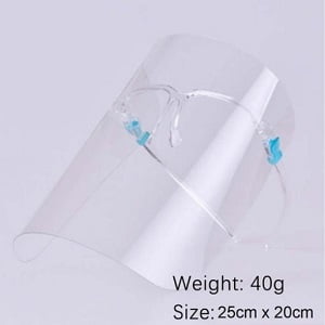 Pack 10 - Reusable Face Shield Visor with Anti-Fog Clearmask