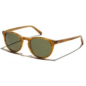 Moscot Frankie Blonde Green Lens